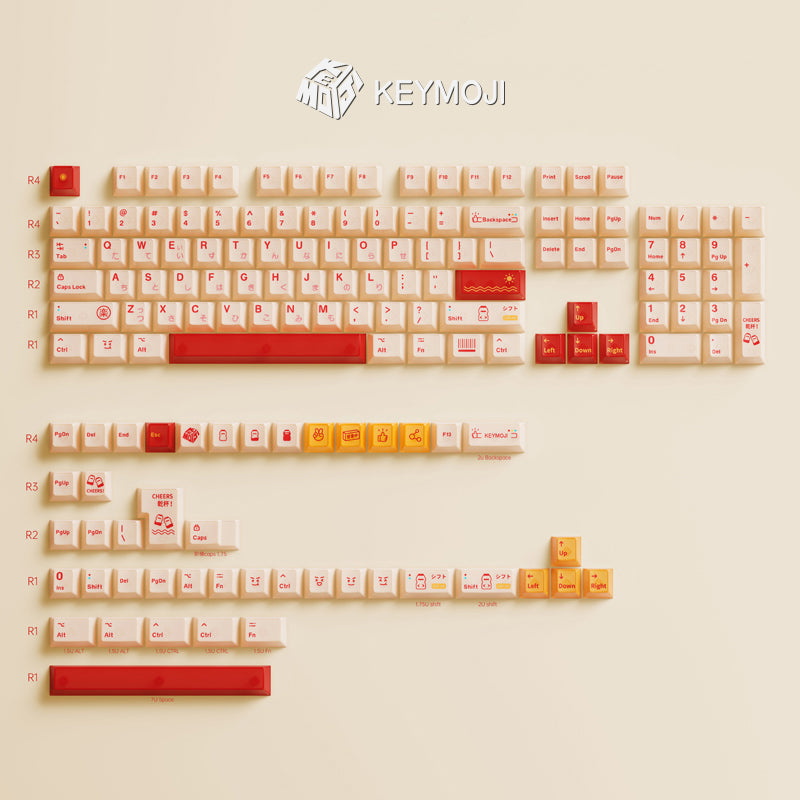 Keymoji Cheers!乾杯 Keycap Set - 148 Keys