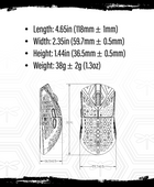 TENKO®  - AKITSU SMALL 38g Carbon Fiber 8K Wireless Gaming Mouse