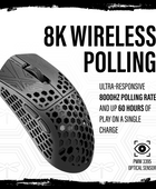 TENKO®  - AKITSU SMALL 38g Carbon Fiber 8K Wireless Gaming Mouse