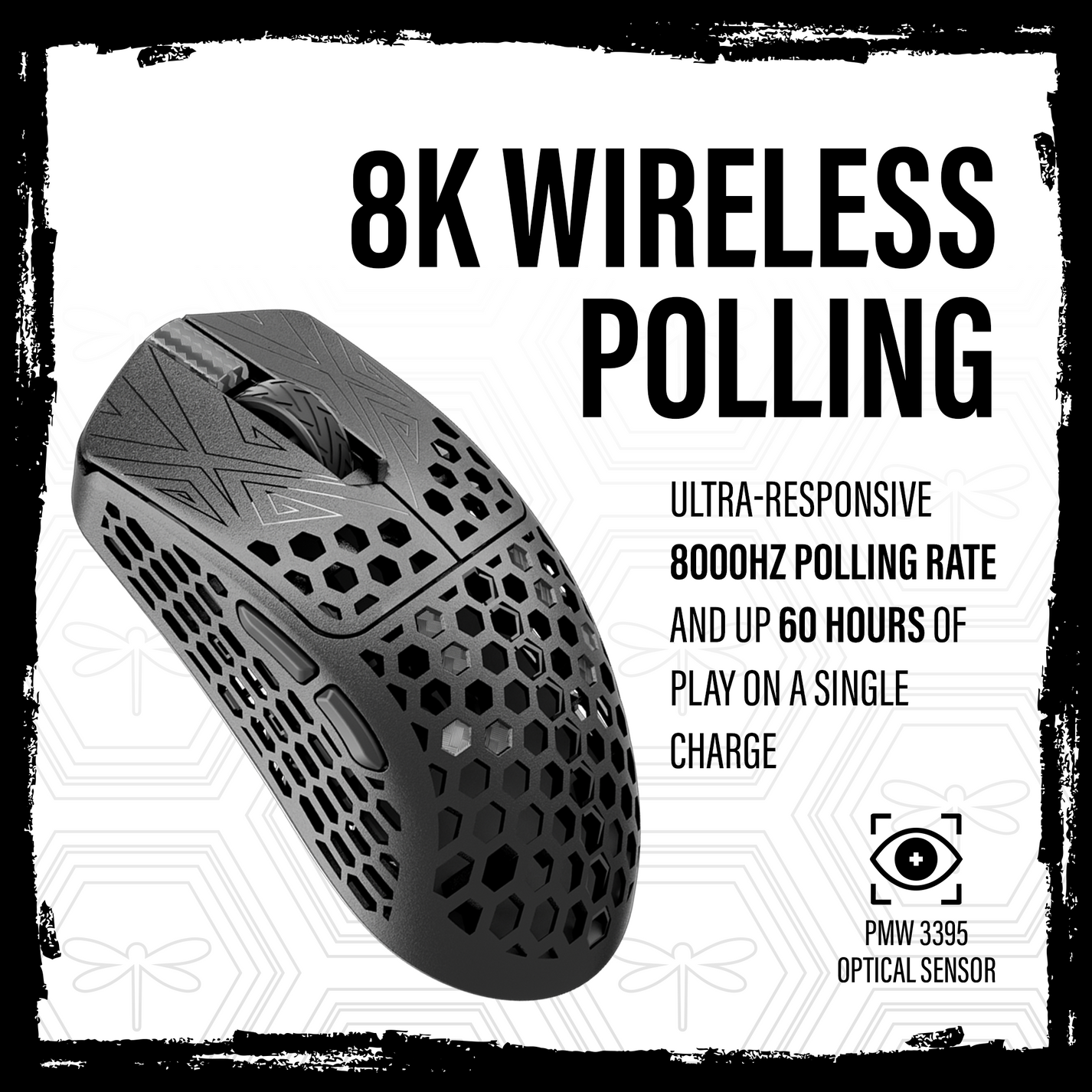 TENKO® - AKITSU SMALL 38g Carbon Fiber 8K Wireless Gaming Mouse ...