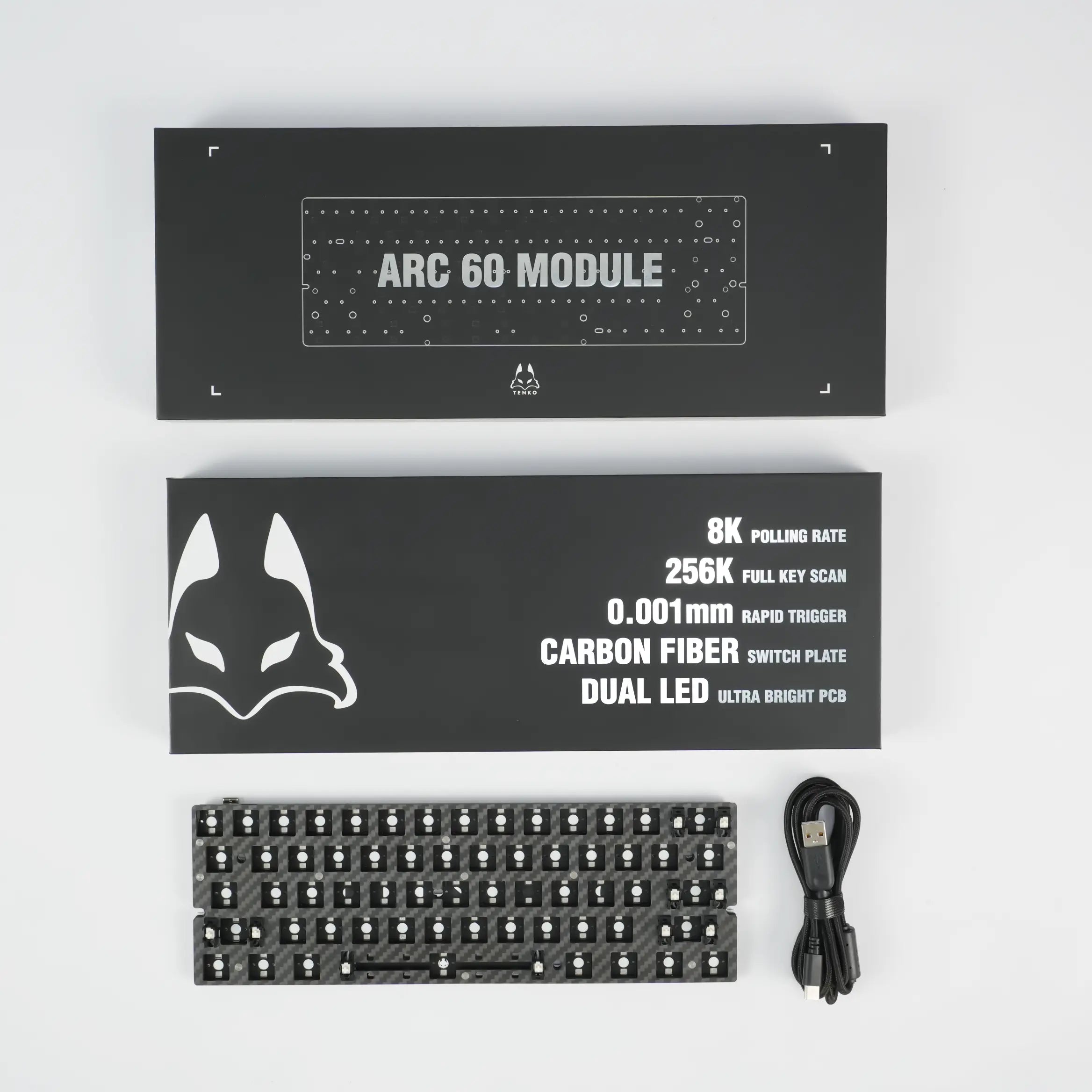 RAKKA H60 PCB+α Rakka60 Atlas HE Keyboard PCB Module – Keybay