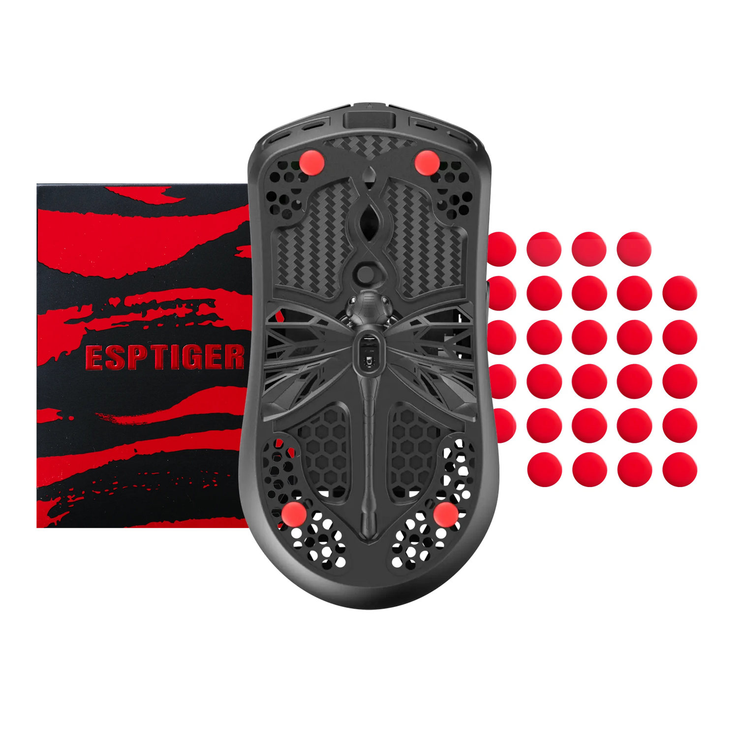 Arbiter Studio x ESPTIGER Bloody Red - Universal DIY Dot Mouse Skates