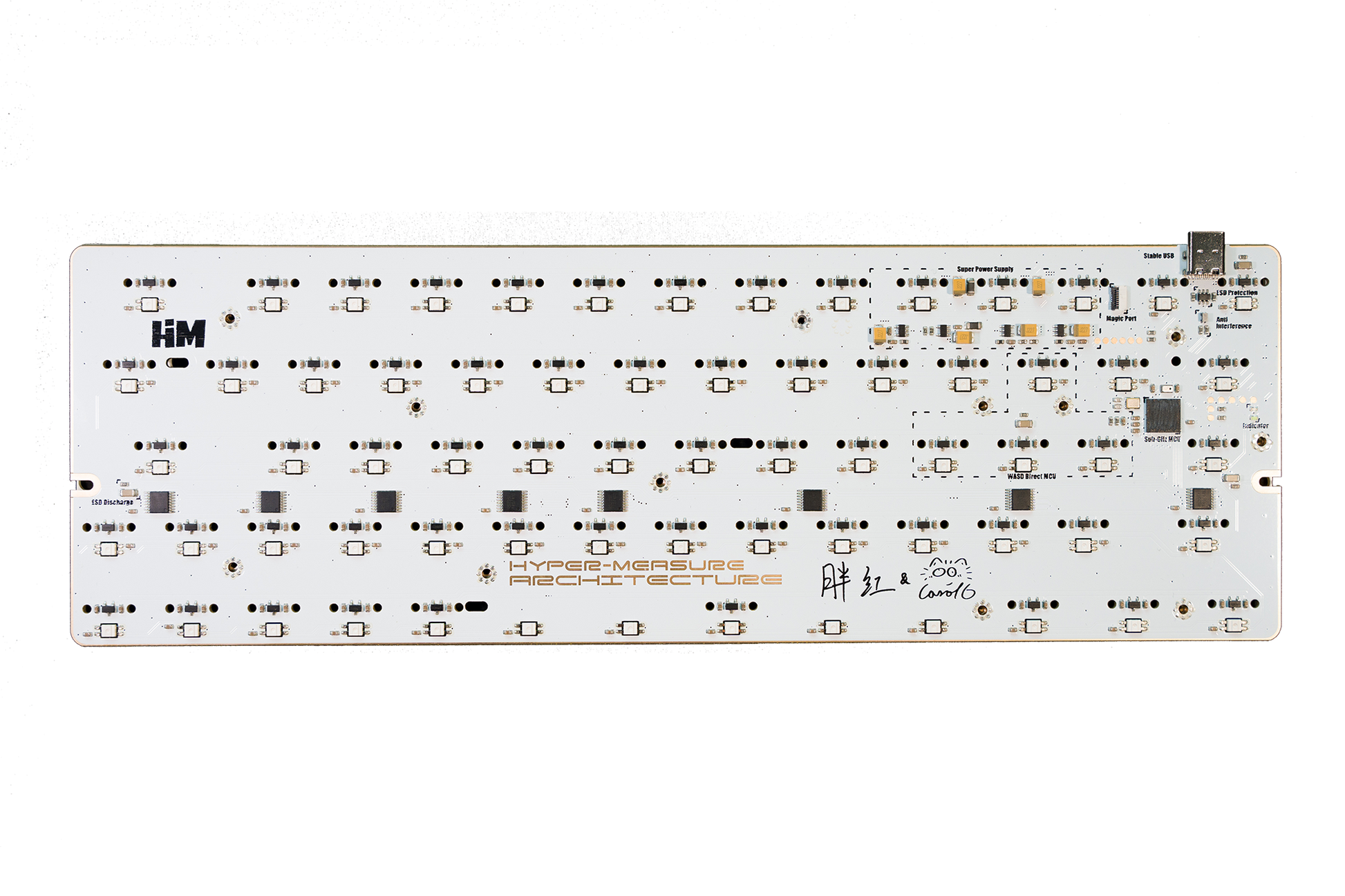 HM Z Platform HE PCB Kit **EARLY BIRD BONUS - Set of Gateron Jade Pro Magnetic Switches**