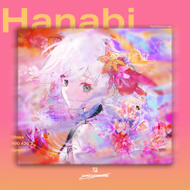 Hachiware Hanabi - Glass Pad (PRE-ORDER)