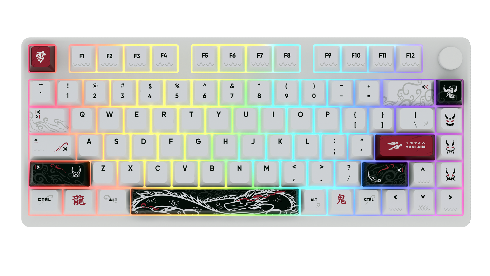 【shu】Yuki Aim Oni 2.0 75% HE Keyboard Yuki Aim Polar 75 8K Dragon Edition (Oni 2.0 Collection